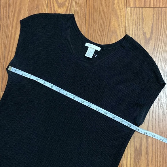 H&M women’s sleeveless black viscose blend sweater dress size XS - Picture 8 of 10